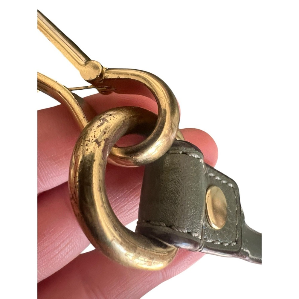 Coach Soft Pebbled Leather Green Shoulder Bag Brooke H1194-F17165 Gold Accents - Picture 2 of 16